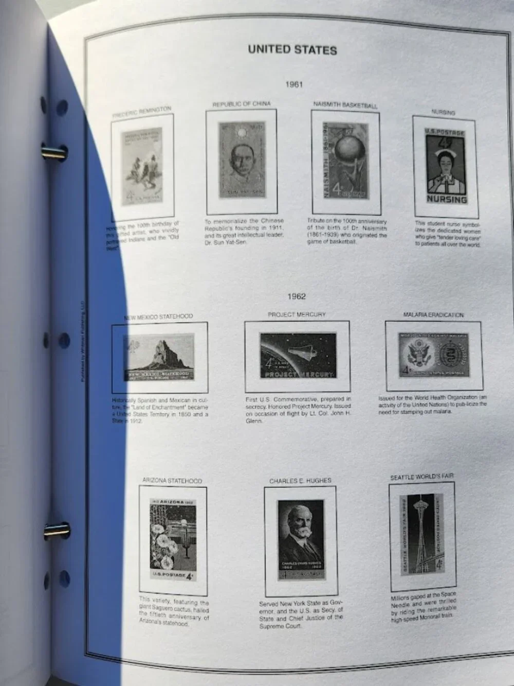Liberty U.S. Stamp Album Vol A 1847 to 1994 USPS United States Binder Volume 1 P